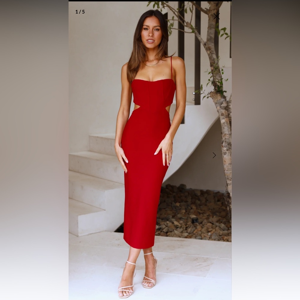 Hello Molly Like Honey Red Dress